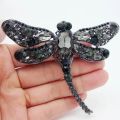 Fashion Crystal Rhinestone Wings Dragonfly Brooch Exquisite Birds Pin Brooch for Women Men Party Casual Office Brooch Pins Gifts. 