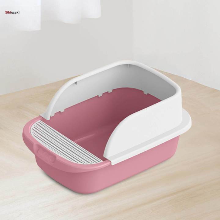 Cat%20Easy%20to%20Clean%20Anti%20Splashing%20Kitty%20Litter%20Pan%20with%20Cat%20Sandbox%20Pet%20Litter%20Tray%20-%20Image%203
