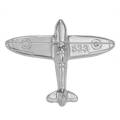 Unisex Aircraft Shape Brooch Pin Suit Shirt Collar Badge Accessory. 