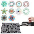 5/12/22PCS Durable Interlocking Gears Wheels Spirograph Plastic Special Shaped Drawing Toys Set Geometric Ruler School Office. 