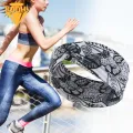 Head Wrap Pastoral Style Outdoor Sports Elastic Women Sweatband. 