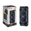 NDR-1808 100W High Power Portable Party Bluetooth Speaker Dual Wireless Microphone Built-in Batteryttery. 