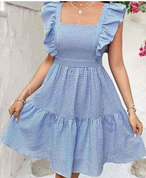 Blue%20Ruffle-Sleeve%20Mini%20Dress%20for%20Women%20-%20Image%203