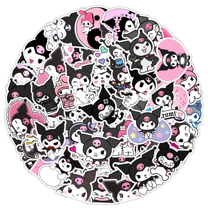 40pcs%20Kuromi%20Hello%20Kitty%20Cartoon%20Animated%20Stickers%20for%20Laptop%20Scrapbook%20Journal%20Kids%20Girls%20Boys%20Stickers%20-%20Image%203