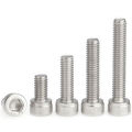 2/5/10/50pcs Din912 M1.4 M1.6 M2 M2.5 M3 M4 M5 M6 M8 M10 A2-70 304 Stainless Steel Allen Hexagon Hex Socket Cap Screw Bolt. 