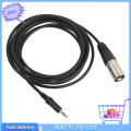 3.5mm Stereo Jack Plug to 3 Pin XLR Male Microphone Audio Cable Cord Adapter. 