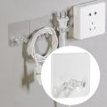 Strong Adhesive Hook Power Plug Socket Hanger Holder Wall Self Sticky Hooks Multi-function Storage. 