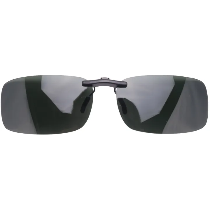 Uni Clear Dark Green Polarized Lens Sunglasses Clip On Eyeglasses