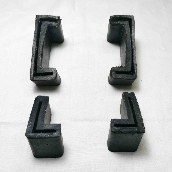 ALUMINIUM LADDER STEP MULTIPURPOSE LADDER RUBBER FEET SHOE BOTTOM REPLACEMENT SET (4PCS)