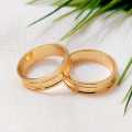 Gold Plated Guaranteed Women Rings Korean Style Beauty Fashion Jewellery Wedding Party Love Gift. 
