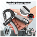 Handgrip weight adjustable Countable Hand Strengthener. 