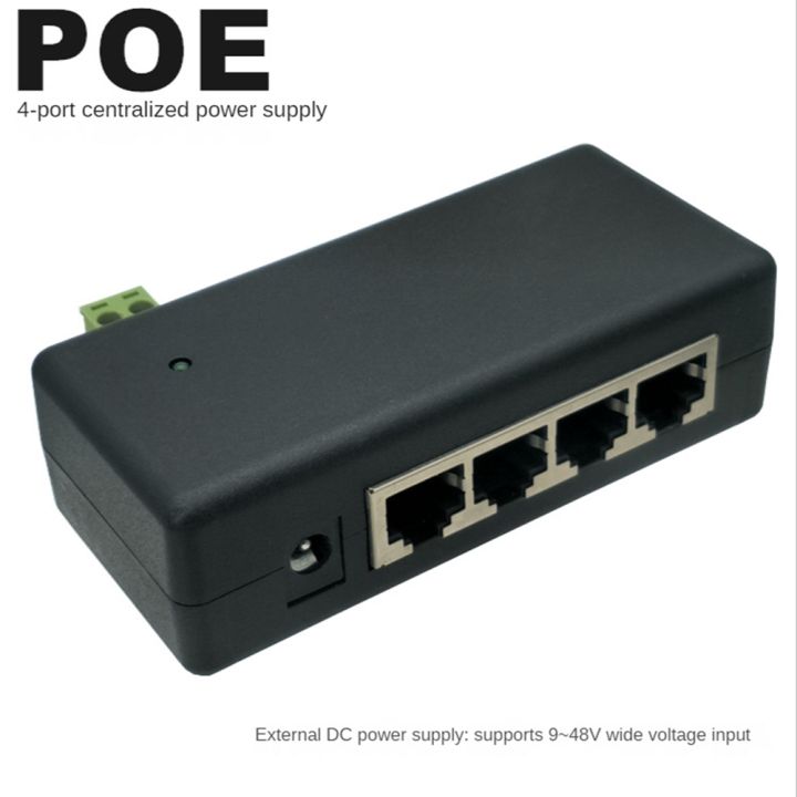1%20Piece%20Black%204%20Port%20POE%20Injector%20Plastic%20POE%20Power%20Adapter%20for%20CCTV%20Surveillance%20IP%20Cameras%20Power%20over%20Ethernet%20Adapter%20-%20Image%205