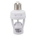 Motion Sensor Light Socket,PIR Motion, E27 Screw Bulb Adapter, Auto On Off, Night Light Control, Garage Light for Basement. 