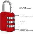 3-Digit Number Combination Anti-Theft Zinc Alloy Lock-Resettable PIN Number Padlock for Door,Luggage, Suitcase-Polished Finishing. 