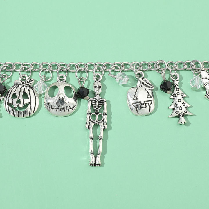 Disney%20Movie%20The%20Nightmare%20Before%20Christmas%20Jack%20Skellington%20Vintage%20Silver%20Plating%20DIY%20Bracelet%20for%20Women%20Party%20Accessories%20-%20Image%204