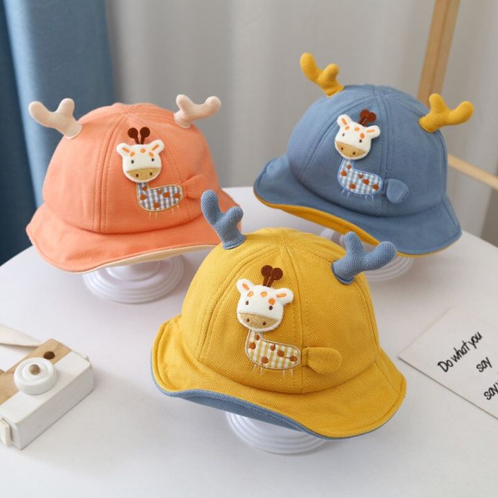 Cute%20Cartoon%20Baby%20Bucket%20Caps%20for%20Boys%20Girls%20Solid%20Color%20Infant%20Fisherman%20Hats%20Spring%20Summer%20Toddler%20Kids%20Sun%20Hat%2010-24M%20-%20Image%203