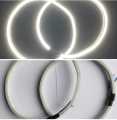 2 Pieces WHITE COLOR Three Wheel Head Light Ring LED Neon  Flexible Light.. 