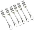Hiware 06-piece Dinner Forks, Extra-Fine Stainless Steel Forks for Home, Kitchen or Restaurant, Mirror Finish, Dishwasher Safe, 6 Inches. 