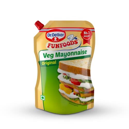 Dr. Oetker Fun Foods Veg Mayonnaise Original, 875g, 100% Veg, Trans Fat Free(FROM IND)JEZ