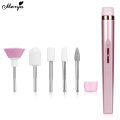 Monja Nail Art Drill Machine White and Lightpink 2W， Rosegold-5W，USB Electric Acrylic False Nails Tips Grinder Cuticle Softener Sanding Grit Polishing Sander Bits Set Manicure Pedicure Care Portable Tools Devices. 