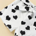 Girls Clothing Set Summer Fashion Top T-Shirt Heart Shorts 2Pcs Children Outfit Suit Kids Girls Clothes Sets. 