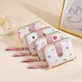 Printed Wallet Holder Girls Cute Purse Women'S Short Card Holder for Birthday Casual Gift Teenagers Fashion Personal. 