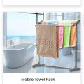 Multifunctional Stainless Steel Mobile Towel Rack, Mobile Room Save Space Towel Cloth Rack Holder, Towel Stands (TLS). 