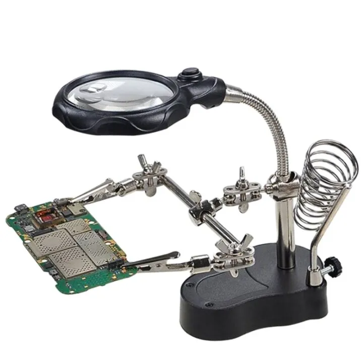 Soldering%20Helping%20Hand%20Stand%20With%202%20LEDs%20(TE-801)%20-%20Image%202