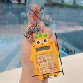 PINGIA Button Battery Exquisite Cartoon Calculating Tool Bag Pendant Student Stationery Pocket Calculator Small Computer For Women Men Cartoon Key Chains Calculator Keyring Electronic Calculator Carrot Calculator Keychain. 