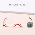 Diopter options Reading glasses Functional Pen tube case Metal frame Metal readers Pocket-sized HD lenses Slim glasses for Travel Office Daily use Elderly. 