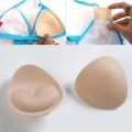 1 Pair of Silicone Foam Sponges Comfortable Triangular Bra Pads Inserts / Removable Push Up Bra Pads for Women Bikini, Tops, Sports Bra, Swimsuit. 