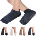 2022 Winter Men Five Fingers Socks Warm Non Slip Grip Fitness Toe Socks Breathable Low Calf Slipper Fitness Yoga Floor Socks. 