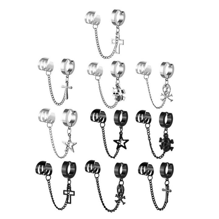 %E3%80%90ThinkWay%E3%80%91hikaw%20for%20women%20earings%20for%20women%20earrings%20earrings%20korean%20style%20Women%20Ear%20StudsFashion%20Earrings%20Hollow%20Star%20Men%20Ear%20Buckles%20Chain%20Stainless%20Steel%20Pentagram%20Cross%20Earrings%20Men%20Earrings%20Men%20Ear%20Clip%20Korean%20Style%20Earrings%20-%20Image%206