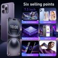 MengshanBargain price 2025 High Quality For i16 Pro Max 7.3 Inch LCD Display Touch Screen Android OLED Display Panel Dynamic Moblie Phones. 