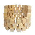 100 Tablets Large Pieces Wooden Cube Square Building Block Toy Kindergarten Mathematics Teaching Aids Square. 