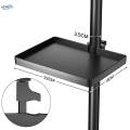 Clamp On Shelf Height Adjustable Microphone Stand Rack Accessory Mic Stand Utility Tray Clamp Sound. 