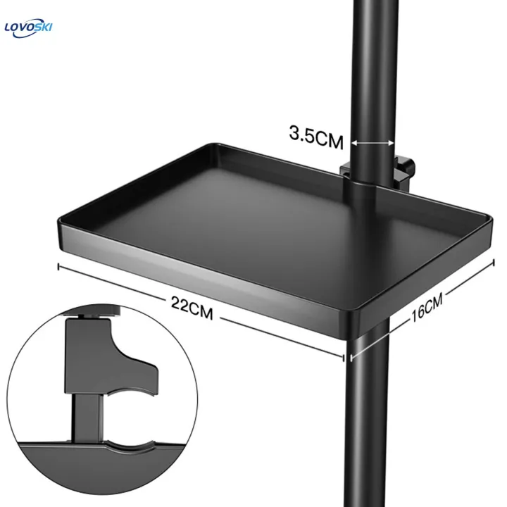 Clamp%20On%20Shelf%20Height%20Adjustable%20Microphone%20Stand%20Rack%20Accessory%20Mic%20Stand%20Utility%20Tray%20Clamp%20Sound%20-%20Image%204