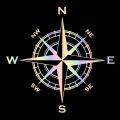 Nautical Compass Car Stickers Outdoor Personality Styling Decoration Laptop Sticker Reflective Rear End Glass Vinyl Decals. 