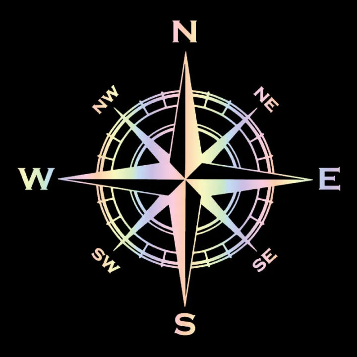 Nautical%20Compass%20Car%20Stickers%20Outdoor%20Personality%20Styling%20Decoration%20Laptop%20Sticker%20Reflective%20Rear%20End%20Glass%20Vinyl%20Decals%20-%20Image%202