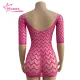 Muses Mall Lady Summer Beach Dress Hollow Out Beach Cover-up Dress Slim Fit V Neck Backless See-through Bikini Mini Dress Women Swim Cover-up. 