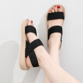 Fashionable Flat Non-Slip Soft Casual Beach Low Top Roman Sandals For Women. 