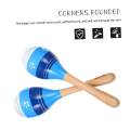 Maracas Hand Percussion Rattles, Wooden Rumba Shaker Musical Instrument for Kids Adults, Set of 2 Easy to Use. 