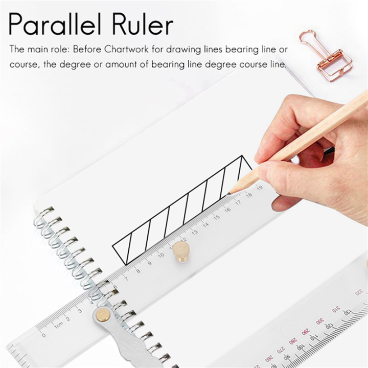 4X%20Marine%20Ruler%20Parallel%20Ruler%20Nautical%20Charts%20Parallel%20Ruler%20Mapping%20Points%20to%20Pull%20Parallel%20Ruler%20450MM%20-%20Image%206