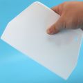 19 cm x 12.5cm Flat White Plastic Cake Decorator Dough Pastry Scraper Tool. 