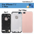 Back Housing For iPhone 7 7Plus Back Cover Battery Rear Door Parts. 