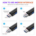 Type C Micro USB USB 5 In 1 OTG Card Reader High-speed Universal OTG TF/USB SD TF Memory Card Reader Adapter for Android Computer Extension Headers. 