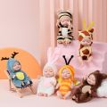 New Fashion 11cm Simulation Rebirth Dolls Toy Mini Cute Sleeping Baby Series Doll Cartoon Animal Toy for Kids Birthday Gift. 