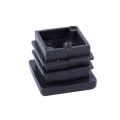 Square Tubing Pipe End Caps Insert Plugs M8 Thread 20X20mm 40Pcs Black. 