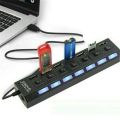 High Speed 4 Ports USB 3.0 HUB With On/Off Switch USB Hub For Desktop Laptop. 
