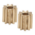 2pcs Car Motor Gear Motor Pinion Gear Brass Drive Gear Cogwheel Pinions Replacement for Duplo Intelli Lok Module 0.5 9 Teeth. 